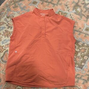 Figs Terracotta Sleeveless Top